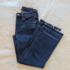 Lucky Brand Ava Crop Mini Boot Jeans 24 / 00 R - Dark Wash Stretch
